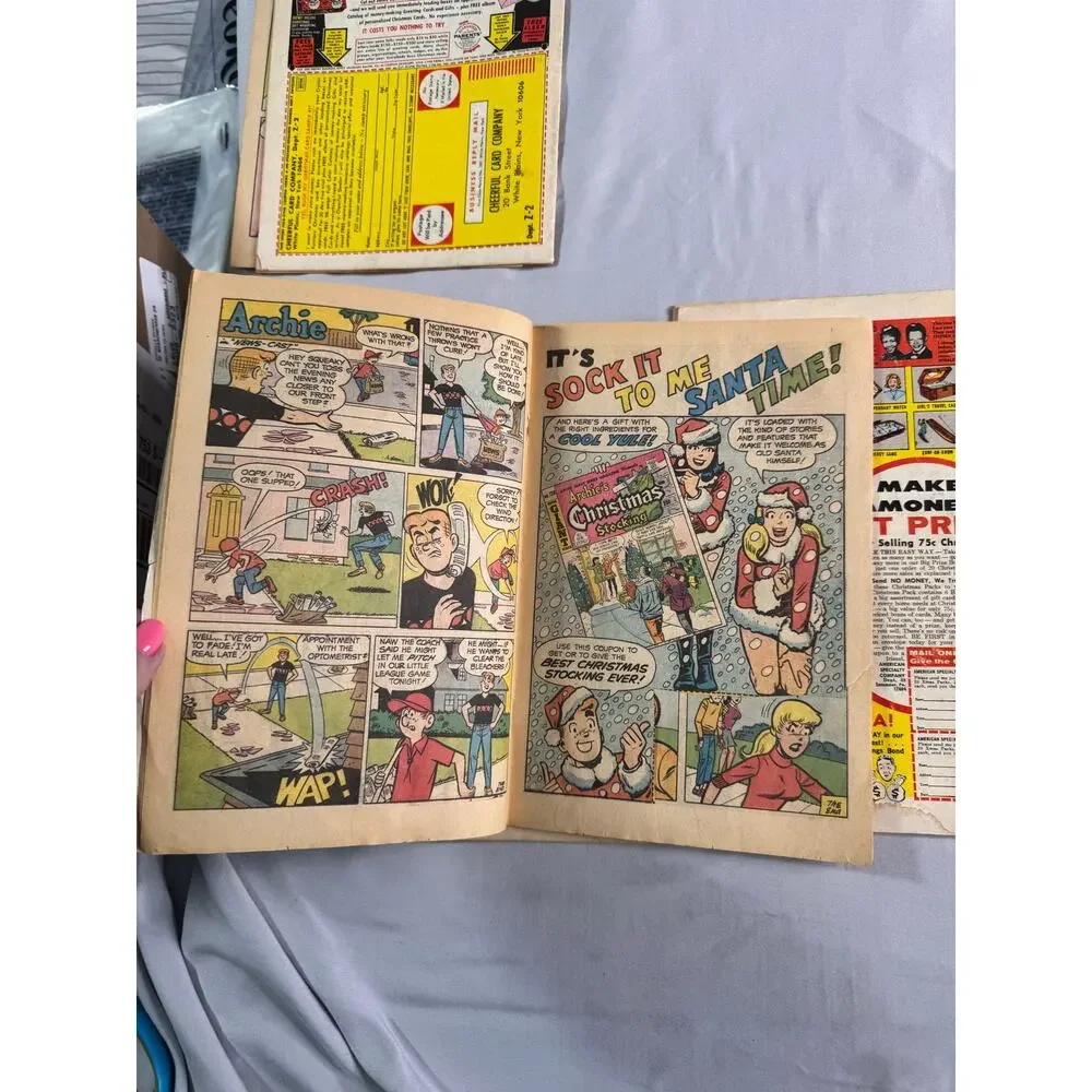 Vintage Archie Comic Book Lot of 5 1969-1973 Archie Pep Life Joke Reader Copies